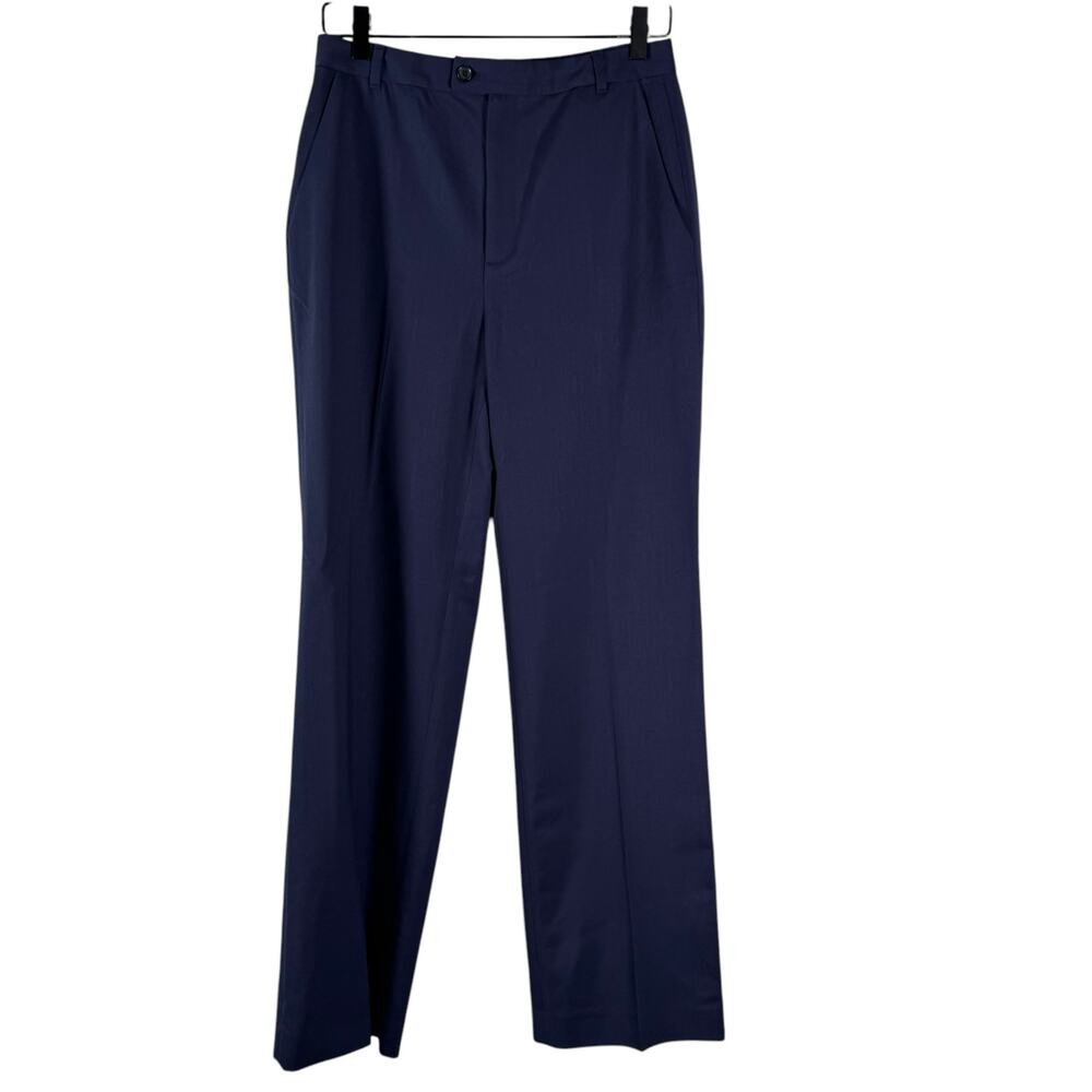 NWT & Other Stories Women's Blue High Rise Wool Blend Wide Leg Dress Pant Size 6